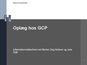 Hvad er gcp