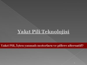 Yakıt pili çeşitleri