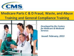 Medicare parts c and d general compliance training answers