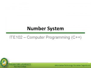 Binary number system in computer