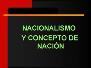 Nacionalismo Nacionalismo