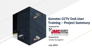 Genetec cctv training