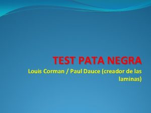 Test pata negra