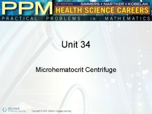 Microhematocrit centrifuge principle