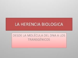 Herencia biología