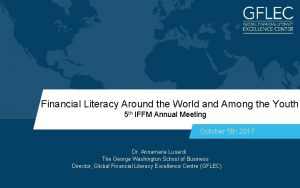 Financial literacy around the world