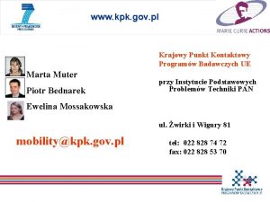 www kpk gov pl Krajowy Punkt Kontaktowy Programw