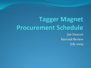 Magnet procurement