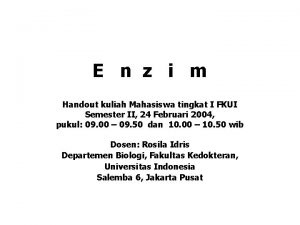 Klasifikasi enzim