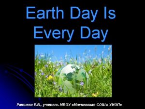 Earth day paragraphs