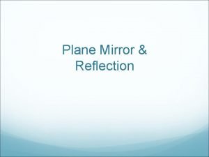 Vertical plane mirror