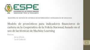 MAESTRA EN GESTIN DE SISTEMAS DE INFORMACIN E