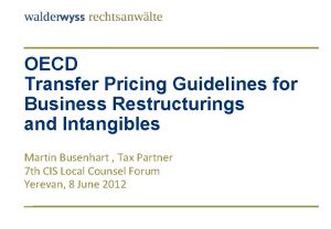 Oecd business restructuring Oecd business restructuring