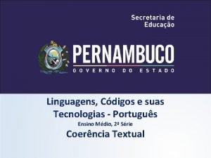 Linguagens Cdigos e suas Tecnologias Portugus Ensino Mdio