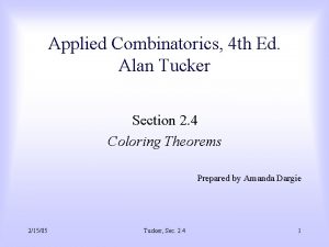 Applied Combinatorics 4 th Ed Alan Tucker Section