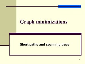 Minimum spanning tree