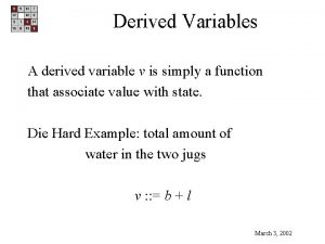 Derived variable Derived variable