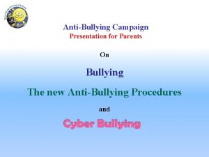 Anti bullying presentation