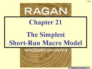 1 of 56 Chapter 21 The Simplest ShortRun