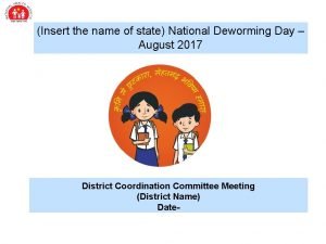 National deworming day