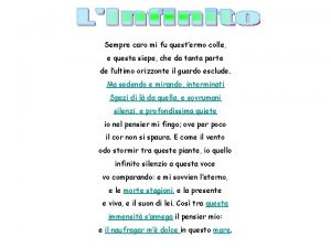 Tanto caro mi fu