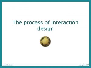 Simple interaction design lifecycle model Simple interaction design lifecycle model