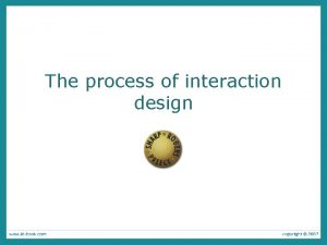 Life cycle model of interaction design