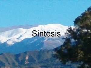 Sintesis Relacin entre el Proyecto y el Ambiente