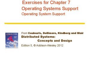 Operating system exercises