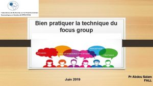Focus groupe en sciences sociales