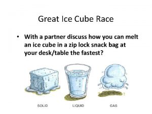 Ice cube race
