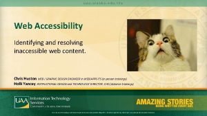 uaa alaska eduits Web Accessibility Identifying and resolving