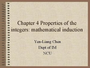Properties of integers