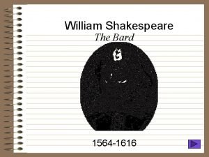 William Shakespeare The Bard 1564 1616 Childhood Born