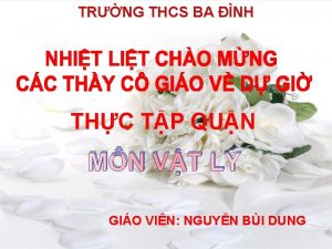 TRNG THCS BA NH THC TP QUN MN