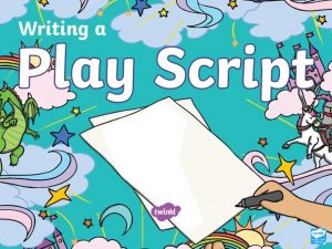 Play scripts usually begin with a list of
