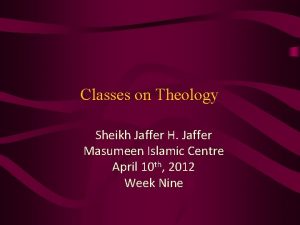 Sheikh jaffer h. jaffer