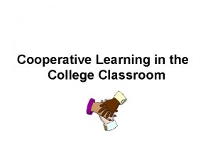 Examples of cooperative learning