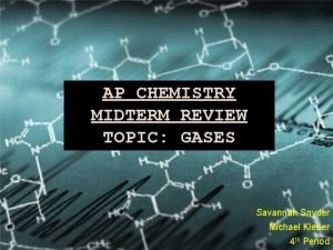 Ap chemistry midterm exam