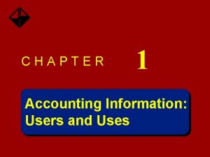 Primary users of accounting information are accountants