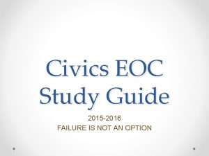 Civics eoc study guide