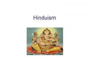Hinduism Varfr behandla hinduismen i skolan Termen hinduism