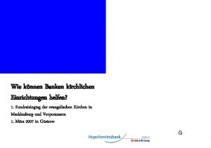 Wie knnen Banken kirchlichen Einrichtungen helfen 1 Fundraisingtag