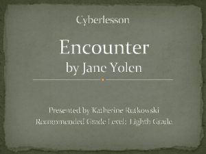 Encounter jane yolen read aloud Encounter jane yolen read aloud
