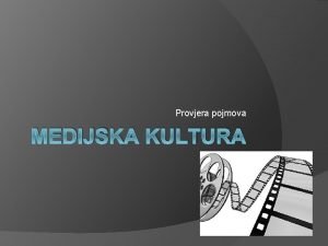 Medijska kultura 3 razred