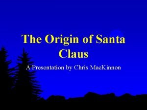 Santa claus origin