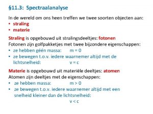 Emissiespectrum en absorptiespectrum