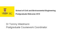 Master of civil engineering unsw