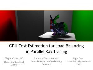 Gpu load balancing