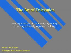 Top 10 barriers to delegation